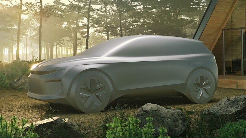 Компактный кроссовер Skoda Elroq показался на первом тизере