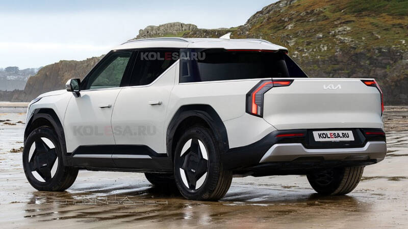 Новый электрический пикап Kia: первые изображения